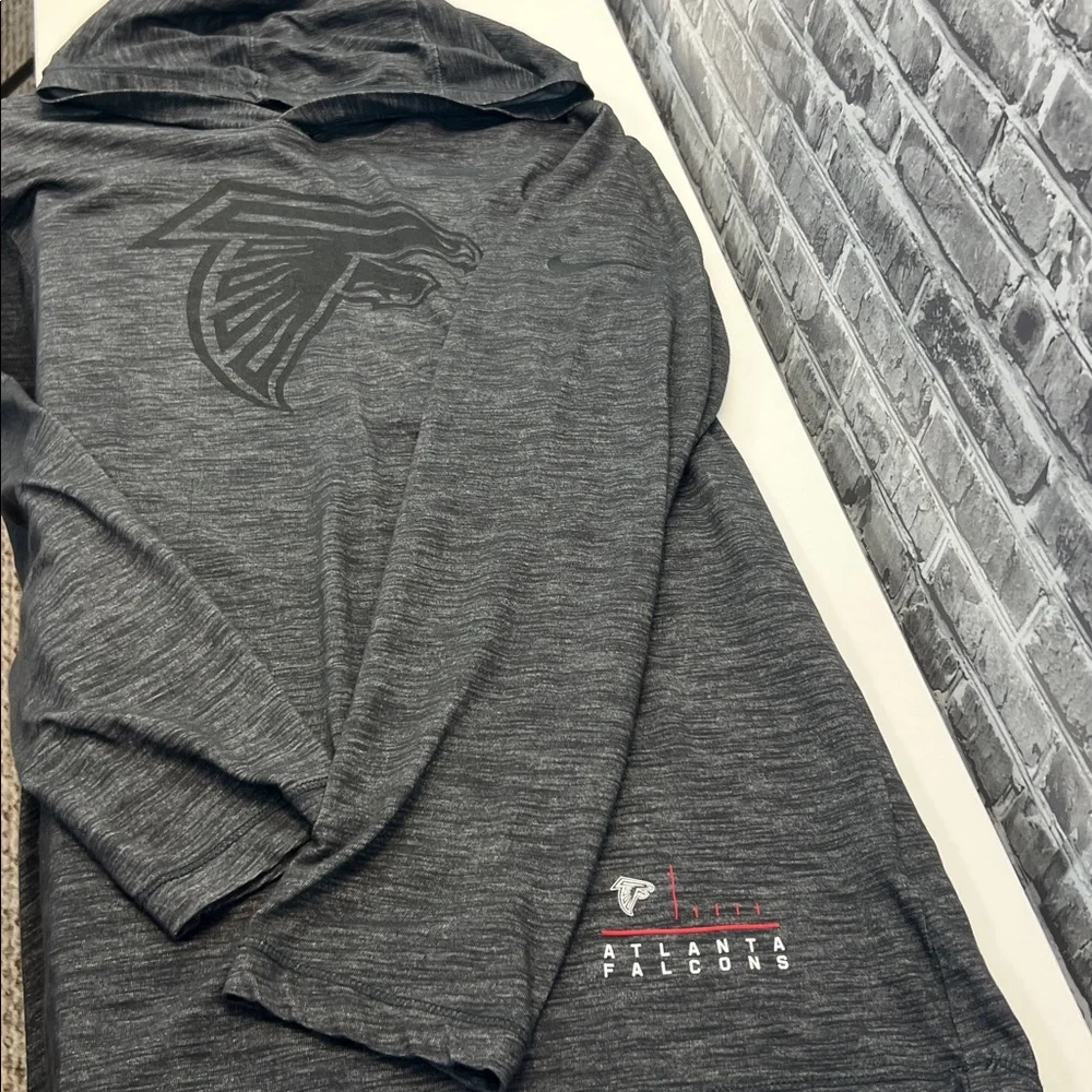 Atlanta Falcons Black Long Sleeve Hoodie with‎ Logo